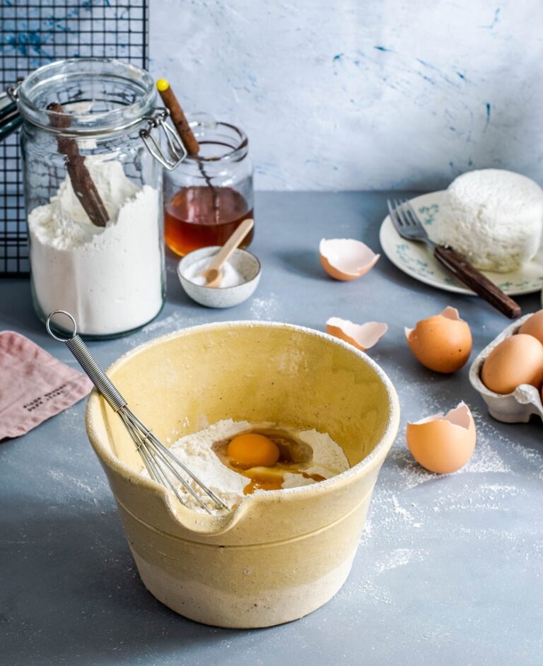 Ingredients for baking a cake