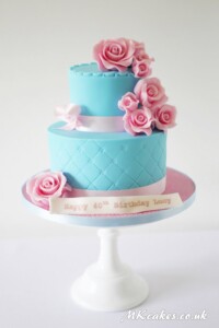Pink Roses Birthday Cake Pink Roses Birthday Cake