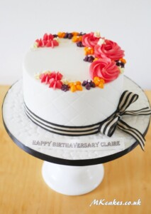Buttercream Flowers Birthday Cake Buttercream Flowers Birthday Cake