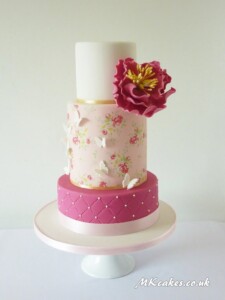 Big Peony Double Barrel Birthday Cake Big Peony Double Barrel Birthday Cake
