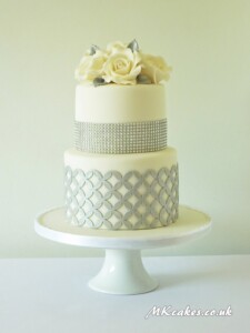 Silver Anniversary Cake MK Cakes | One-of-a-kind cakes for every occasion