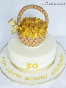 Gold Anniversary Cake MK Cakes | One-of-a-kind cakes for every occasion