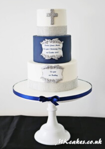 Boy's Christening Cake MK Cakes | One-of-a-kind cakes for every occasion