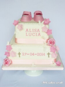 Girl's Christening Cake MK Cakes | One-of-a-kind cakes for every occasion