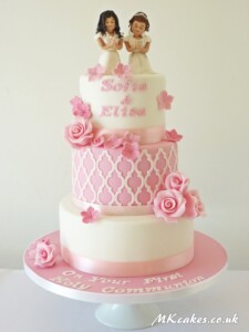 Girl's First Communion Cake MK Cakes | One-of-a-kind cakes for every occasion