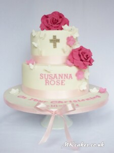 Girl's Christening Cake MK Cakes | One-of-a-kind cakes for every occasion