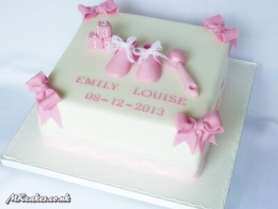 Girl's Christening Cake MK Cakes | One-of-a-kind cakes for every occasion