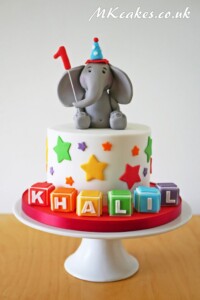 Birthday Cake with elephant MK Cakes | One-of-a-kind cakes for every occasion