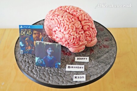 Walking Dead brain Birthday Cake MK Cakes | One-of-a-kind cakes for every occasion