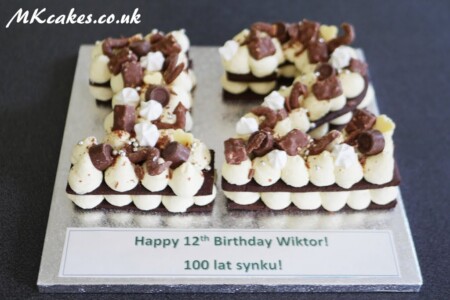 Biscuit number Birthday Cake MK Cakes | One-of-a-kind cakes for every occasion