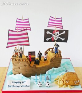Pirate ship Birthday Cake MK Cakes | One-of-a-kind cakes for every occasion