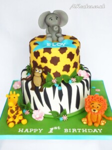 Jungle Birthday Cake MK Cakes | One-of-a-kind cakes for every occasion