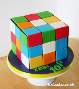 Rubik cube Birthday Cake MK Cakes | One-of-a-kind cakes for every occasion