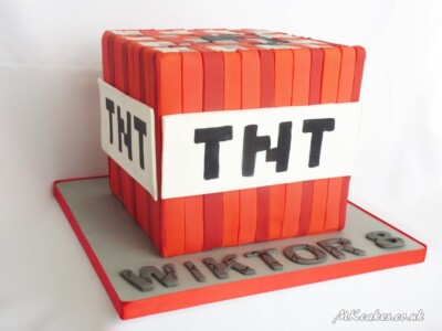 Minecraft TNT Birthday Cake MK Cakes | One-of-a-kind cakes for every occasion