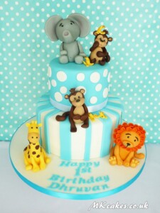 Jungle animals Birthday Cake MK Cakes | One-of-a-kind cakes for every occasion