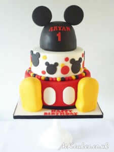 Mickey Mouse themed Birthday Cake MK Cakes | One-of-a-kind cakes for every occasion