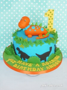 Cute Dinosaur Birthday Cake MK Cakes | One-of-a-kind cakes for every occasion
