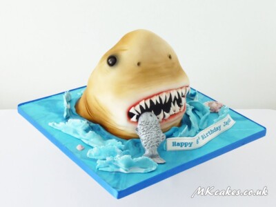 Shark Birthday Cake MK Cakes | One-of-a-kind cakes for every occasion