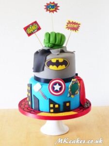 Superheroes Birthday Cake MK Cakes | One-of-a-kind cakes for every occasion