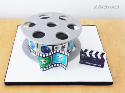 Film Reel Birthday Cake with my favourites cartoon MK Cakes | One-of-a-kind cakes for every occasion