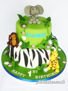 Green jungle Birthday Cake MK Cakes | One-of-a-kind cakes for every occasion