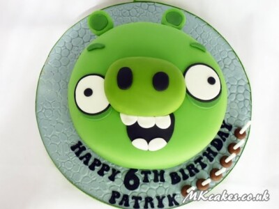 Angry Birds pig Birthday Cake MK Cakes | One-of-a-kind cakes for every occasion