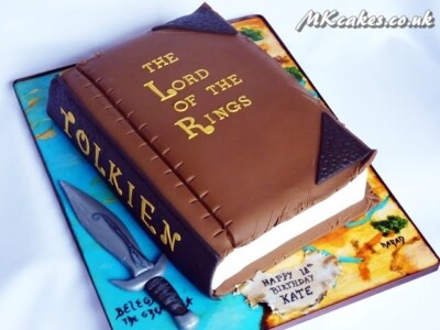 Lord of the Rings book Birthday Cake MK Cakes | One-of-a-kind cakes for every occasion