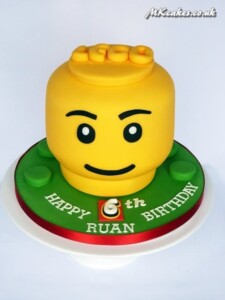 Lego head Birthday Cake MK Cakes | One-of-a-kind cakes for every occasion