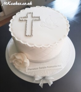 Girl's First Communion Cake MK Cakes | One-of-a-kind cakes for every occasion