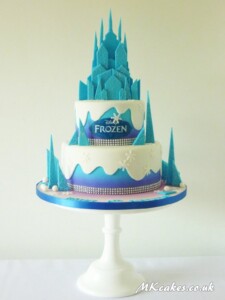 Frozen Birthday Cake with castle MK Cakes | One-of-a-kind cakes for every occasion