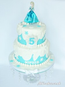 Frozen Birthday Cake with Elsa MK Cakes | One-of-a-kind cakes for every occasion