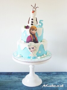 2 tier Frozen Birthday Cake MK Cakes | One-of-a-kind cakes for every occasion
