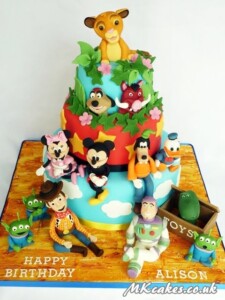 Disney themed Birthday Cake MK Cakes | One-of-a-kind cakes for every occasion