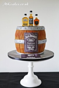 Jack Daniels barrel Birthday Cake MK Cakes | One-of-a-kind cakes for every occasion