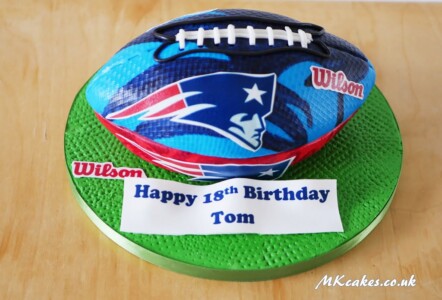 American football Birthday Cake MK Cakes | One-of-a-kind cakes for every occasion