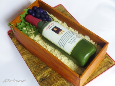 Wine crate Birthday Cake MK Cakes | One-of-a-kind cakes for every occasion