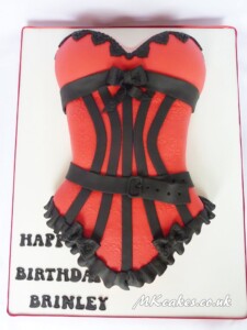 Corset Birthday Cake MK Cakes | One-of-a-kind cakes for every occasion