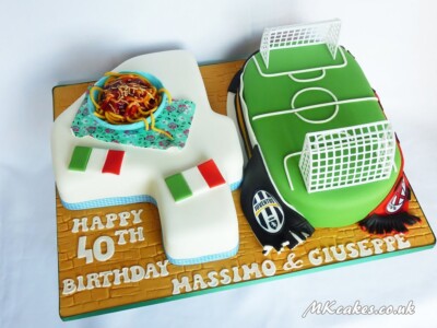 Italian themed number Birthday Cake MK Cakes | One-of-a-kind cakes for every occasion