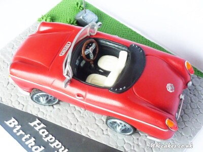MG car Birthday Cake MK Cakes | One-of-a-kind cakes for every occasion