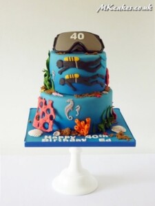 Diving Birthday Cake MK Cakes | One-of-a-kind cakes for every occasion