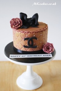 Coco Chanel Rose Gold Birthday Cake Coco Chanel Rose Gold Birthday Cake