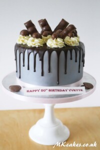 Silver Dripping Birthday Cake Silver Dripping Birthday Cake