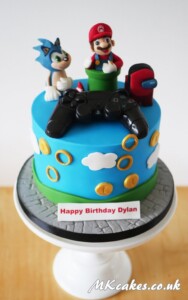 Gaming Birthday Cake with Mario and Sonic MK Cakes | One-of-a-kind cakes for every occasion
