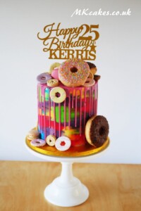 Funky Colourful Dripping Birthday Cake Funky Colourful Dripping Birthday Cake