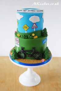 Cycling Birthday Cake MK Cakes | One-of-a-kind cakes for every occasion