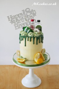 Gin dripping Birthday Cake MK Cakes | One-of-a-kind cakes for every occasion