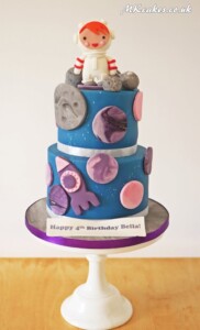 Purple Girl Astronaut Birthday Cake MK Cakes | One-of-a-kind cakes for every occasion