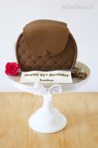 Brown Handbag Birthday Cake Brown Handbag Birthday Cake