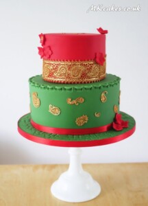 Paisley Bangladeshi Themed Birthday Cake Paisley Bangladeshi Themed Birthday Cake