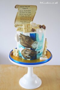 I love you hand painted Birthday Cake MK Cakes | One-of-a-kind cakes for every occasion